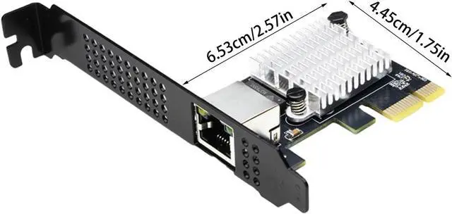 Alt view image 7 of 7 - 10Gbps PCIE4.0 1X Networking Card Supports PCIe 3.0 / PCIe2.0 Backwards Compatibility and Heat Management
