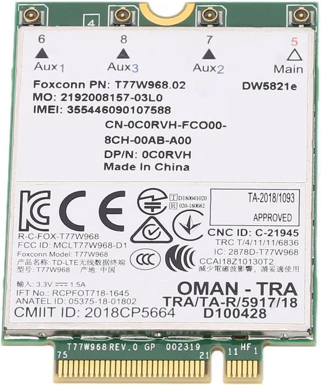 Alt view image 5 of 7 - PCI Express Adapter Card, Laptop Net Card Support 3G 4G 5G, PCB Network Adapter for Laptop