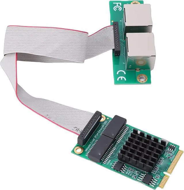 Alt view image 5 of 7 - Mini PCIe Gigabit Ethernet Adapter, Efficient Dual Port Network Card for Industrial PCs