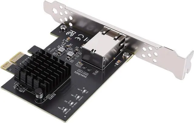 Alt view image 4 of 7 - 10Gb PCIe Network Card Efficient PCIe 4.0 10Gbps Ethernet Adapter for Data Centers, Gaming PCs Plug and Play 1 X Network Card 1 X Low Profile Bracket