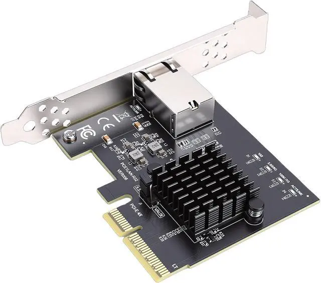 Alt view image 2 of 7 - 10Gbps PCIe Network Card High Stability Ethernet Adapter for PC Server,10Gbps PCIe Adapter for WINDOWSLinux