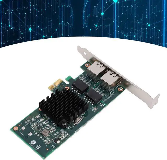 Alt view image 4 of 7 - Cuifati 1Gb Network Card, Dual RJ45 Ports Gigabit Ethernet Adapter with 82576 Controller and Low Profile Bracket, for PCI Express 2.0 X1 Interface
