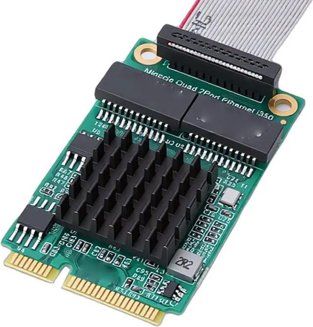 Alt view image 5 of 7 - Mini PCIe Ethernet Adapter Dual Port Industrial Grade Gigabit Network Card for Industrial PCs and Single Board Computers