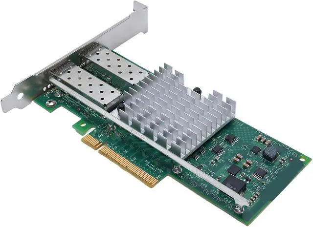 Alt view image 7 of 7 - VBESTLIFE 10Gbps SFP Network Card, PCIE X8 Fiber Ethernet Adapter with 82599 Chip and 2 SFP Ports, for Wins Linuxs Freebsd Server Environments