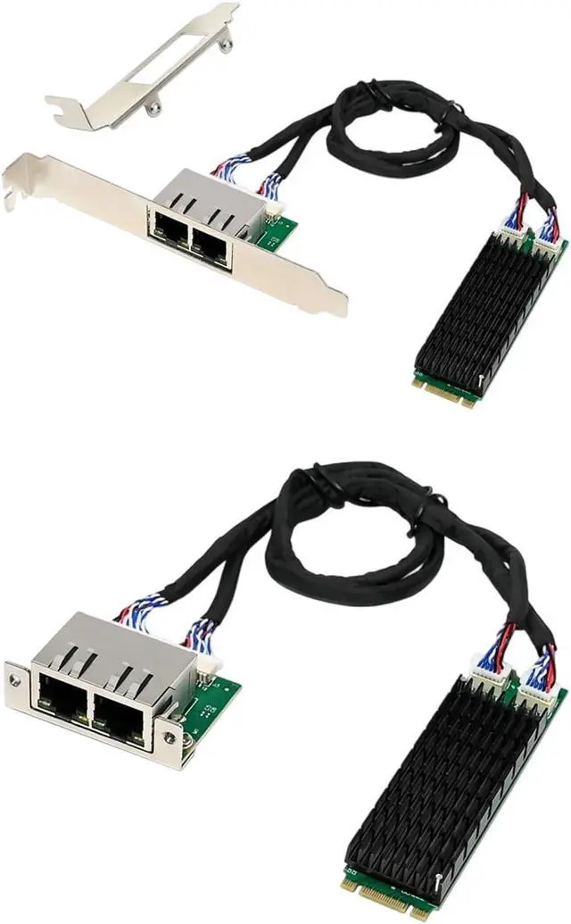 Alt view image 5 of 7 - Professional Two Port Gigabit Networking Interfaces Card Featuring Redundant Backups B+M Keys Installation Energy Efficient Networking Controller