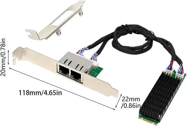 Alt view image 6 of 7 - Professional Two Port Gigabit Networking Interfaces Card Featuring Redundant Backups B+M Keys Installation Energy Efficient Networking Controller