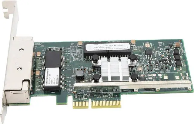 Main image of PCI Express Gigabit Network Server Adapter Card, Gigabit Desktop Adapter for BCM95719 Chip, 10 100 1000Mbps 4 Port PCIe Ethernet Adapter for PC