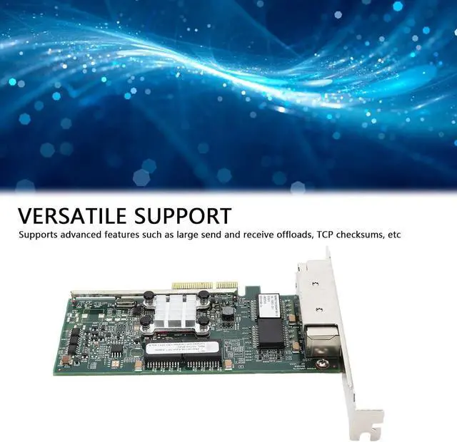 Alt view image 3 of 7 - PCI Express Gigabit Network Server Adapter Card, Gigabit Desktop Adapter for BCM95719 Chip, 10 100 1000Mbps 4 Port PCIe Ethernet Adapter for PC