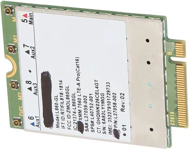 Main image of L860 GL Network Card, M.2 Adapter, 1Gbps DL 150Mbps UL, Full Band LTE Support, Easy Plug and Play for Win Laptop
