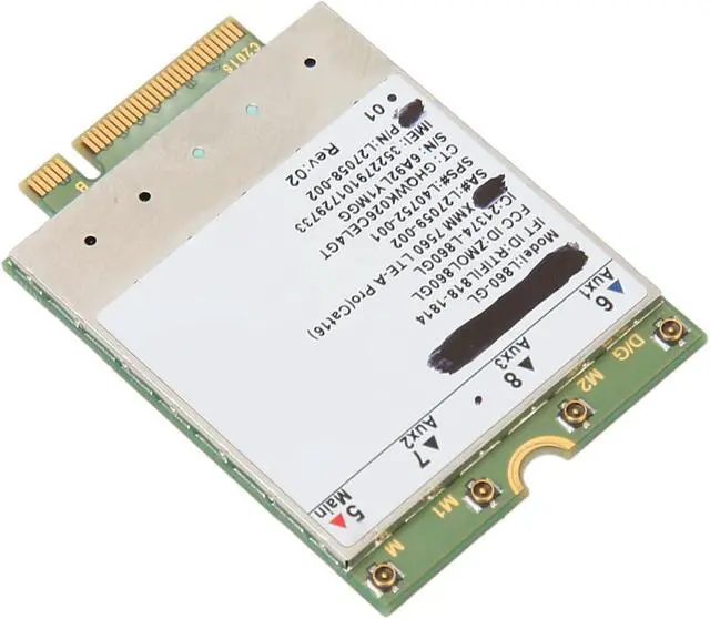 Alt view image 4 of 7 - L860 GL Network Card, M.2 Card for Laptop, 1Gbps Speed Inet with FDD B1 B66 and TDD B38 B42, 4G LTE e for and, Plug and Play Inlation