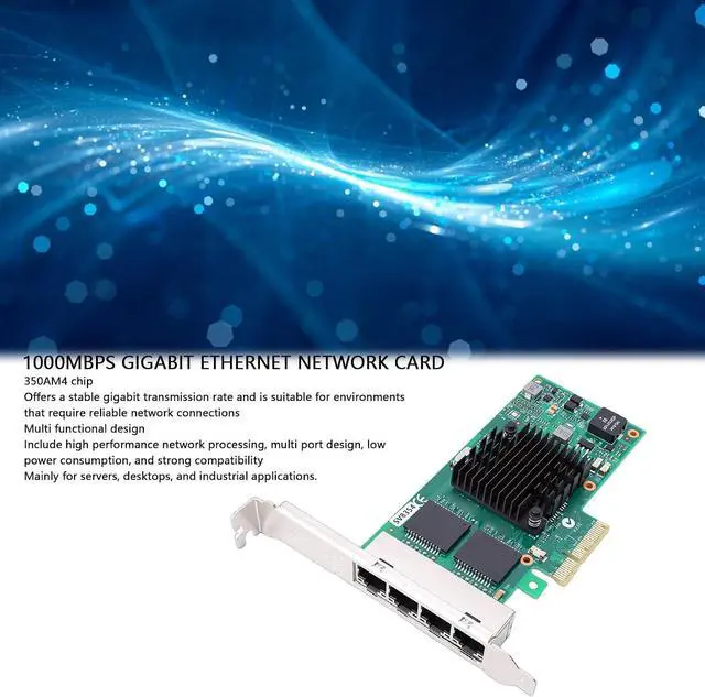 Alt view image 2 of 7 - 1000Mbps Gigabit Ethernet PCI Express Network Card,Ethernet Converged Network Adapter, 350AM4 Controller RJ45 Port PCIE Adapter, for Server Desktop Industrial