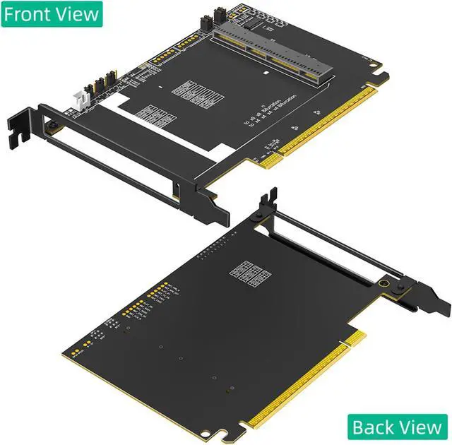 Alt view image 3 of 7 - PieceIe5.0 X16 to 4C+ Adapters Card for OCP3.0 NIC3.0 Networking Cards Full Speed 400G 800G