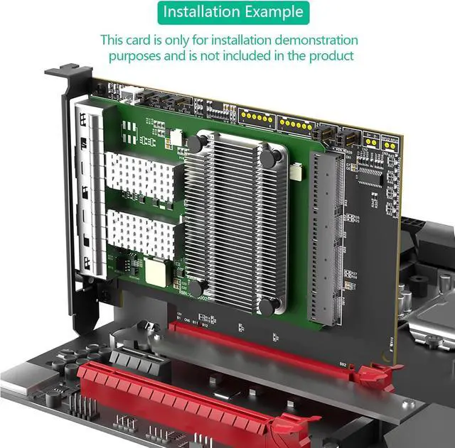 Alt view image 7 of 7 - Servers PCIe5.0 to 4C+ Converters Card for 400G 800G Networking Upgrades Not Bandwidth Loss