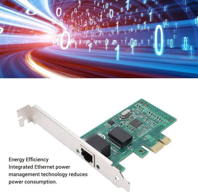 Alt view image 2 of 7 - Bewinner Gigabit Ethernet Card 1000Mbps PCIe 2.0 X1 with RJ45 Port, Plug and Play, 210AT Controller, Network Card, Ethernet with RJ45 Port PCI Express 2.0 X1