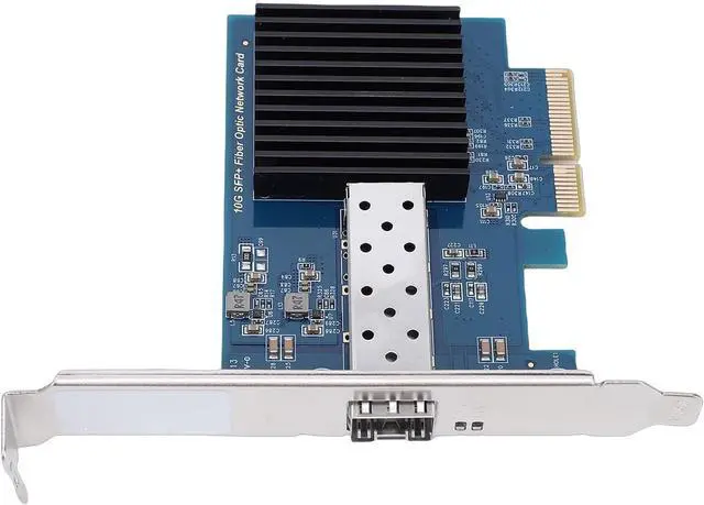 Alt view image 7 of 7 - Yunseity 10Gbps PCIe Network Card, Fiber Optic Ethernet Card with Single SFP Port for Wins for Linux Workstation, Support PCIe 3.0 x4 IEEE 802.3ae 10GBASE LR/SR