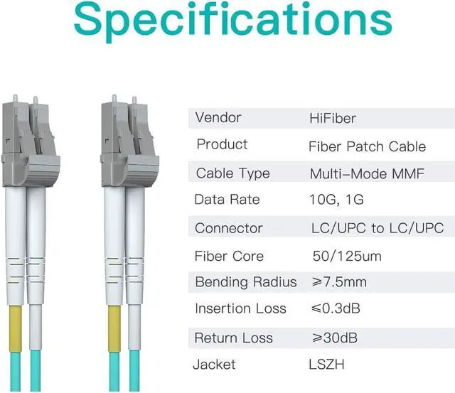 Alt view image 7 of 7 - 10Gb SFP+ PCI-E NIC with 20M OM3 LC to LC Fiber Patch Cable, Compare to Broadcom BCM57810S Network Card, Dual SFP+ Ports, PCI Express X8, Support Windows Server/Linux/VMware
