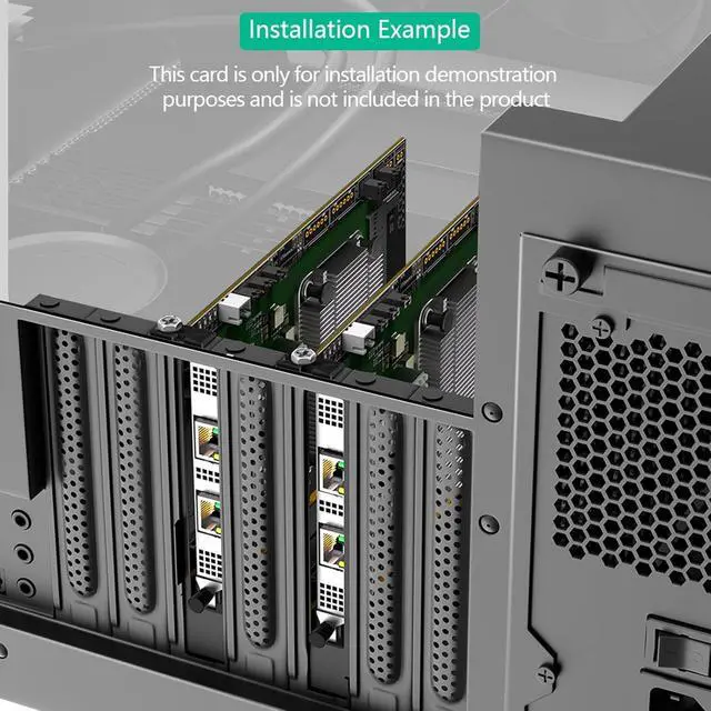 Alt view image 5 of 7 - PieceIe 5.0 X16 to NIC3.0 Adapter Card for Fast Speed Networking Expansion in Servers and Workstations