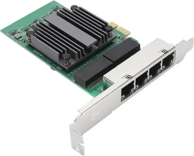 Alt view image 3 of 7 - PCI Express Ethernet Network Card, Plug and Play PCB, Reliable 4 Port Connection, High Speed PCIe Network Card for PC