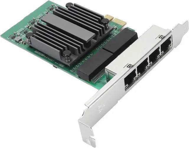 Alt view image 7 of 7 - PCI Express Ethernet Network Card, Plug and Play PCB, Reliable 4 Port Connection, High Speed PCIe Network Card for PC