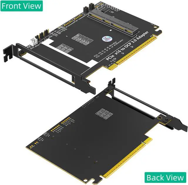 Alt view image 3 of 7 - PieceIe 5.0 X16 to NIC3.0 Adapter Card for Fast Speed Networking Expansion in Servers and Workstations