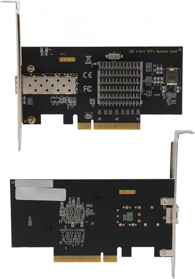 Alt view image 6 of 7 - Vikye PCIe Network Card, 10Gb SFP I/O Virtualization Network Adapter, IEEE 802.3z PCI Express Ethernet LAN Adapter, Compatible