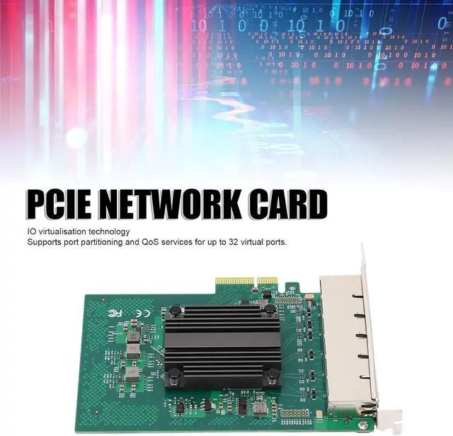 Alt view image 2 of 7 - Gigabit PCIe Network Card, 6 RJ45 Ports Ethernet Adapter with I350 Chip for Desktop PC, Supports 7 8 8.1 10, Server 2012 2008 2016, Freebsd, VMWare ESXi