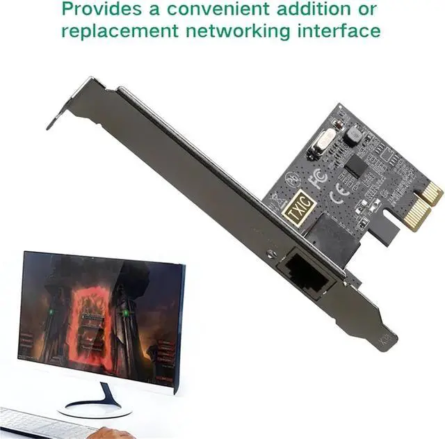Alt view image 4 of 6 - 1000Mbps PCI-E to RJ45 Network Card RTL8111E/F Chip Gigabit Ethernet PCI Express Converter 10/100/1000Mbps Adapter
