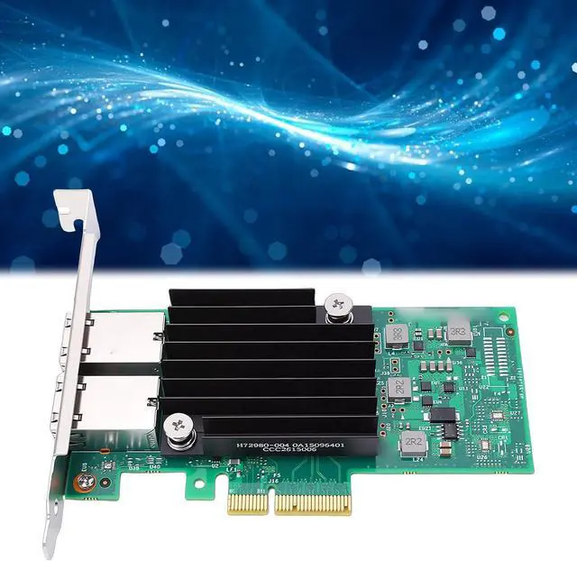 Alt view image 5 of 7 - Yunseity 10Gb PCIE Network Card, Dual RJ45 Port Ethernet Adapter with Support for Chip and PCI Express 3.0 X4, for VMware Server