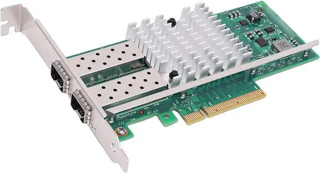Alt view image 4 of 7 - PCI Express Ethernet Adapter with 82599 Chip, 10GB PCI-E X8 Fiber Network Card for Server, FreeBSD, Effective Hardware Acceleration Functions, Dual SFP+ Ports