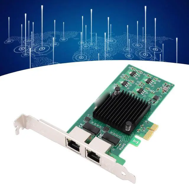 Alt view image 4 of 7 - CUIFATI Gigabit Ethernet Network Card PCI Express X1 with 82574L Chipset for Stable Performance 10/100/1000Mbps RJ45 x2 PXE DPDK iSCSI Jumbo Frames Support
