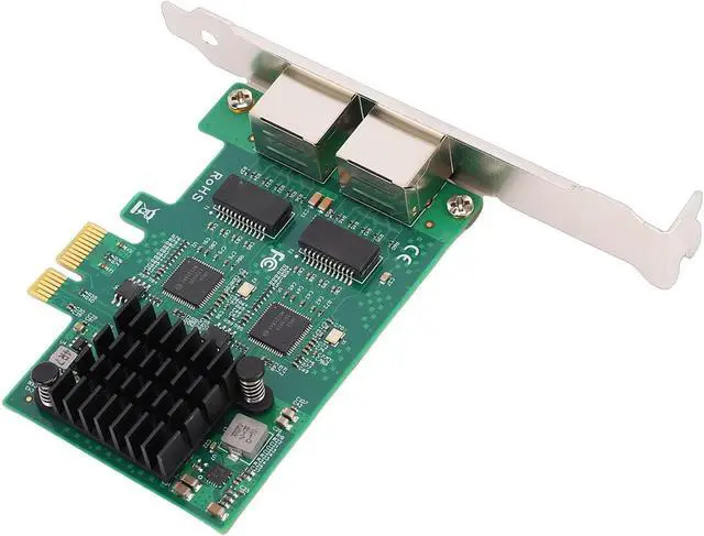 Alt view image 7 of 7 - Sanpyl Gigabit Network Card Dual RJ45, 10/100/1000Mbps | 2 RJ45 Ports | Gigabit Wired Network Card for Desktop PC, NA210-T2M