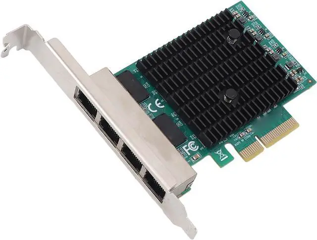 Alt view image 4 of 7 - PCIe Gigabit Card, PCI Express Gigabit Ethernet Card 8125B 4 Port Professional for Desktop PC