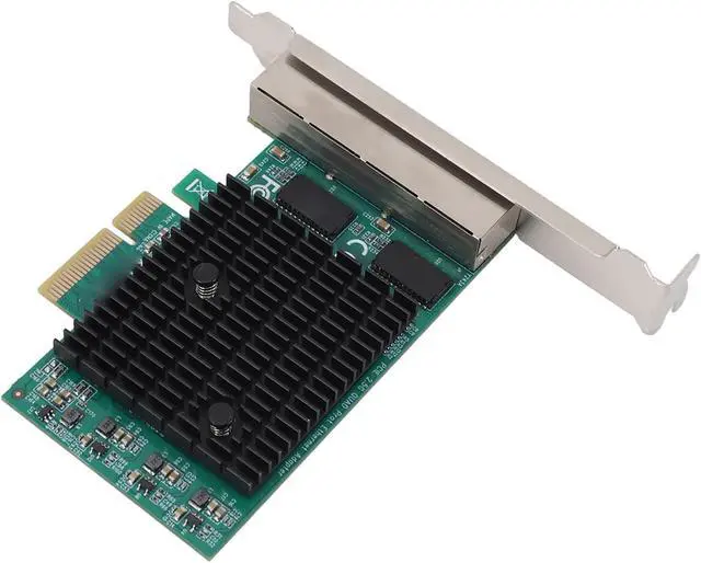 Alt view image 5 of 7 - Dpofirs PCIe Gigabit Network Card, Copper Cable PCI Express Gigabit Ethernet Card 4 Ports Plug and Play for Desktop PC