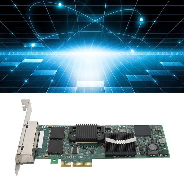 Alt view image 4 of 7 - PCIe Gigabit Network Card, 4 RJ45 Ports 10 100 1000Mbps Ethernet Adapter with 82576GB Chip, PC Desktop Laptop, for Server Systems