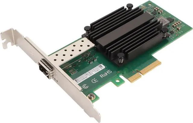 Main image of PCIe X4 Network Card, Stable Performance 10 Gigabit PCI Express Network Adapter Fast Data Transfer Professional for Laptop for Desktop