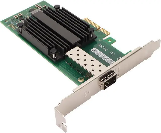 Alt view image 2 of 7 - PCIe X4 Network Card, Stable Performance 10 Gigabit PCI Express Network Adapter Fast Data Transfer Professional for Laptop for Desktop