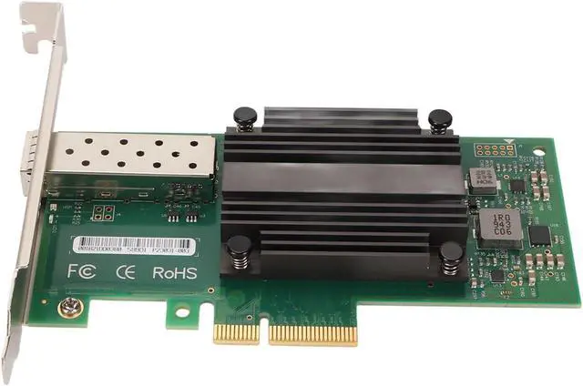 Alt view image 4 of 7 - PCIe X4 Network Card, Stable Performance 10 Gigabit PCI Express Network Adapter Fast Data Transfer Professional for Laptop for Desktop