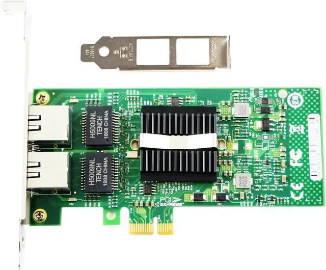 Alt view image 2 of 4 - 82575-T2 PCI-Ex1 Gigabit Network Adapter Dual RJ45 Port Network LAN Card for 82575 chip The Same as E1G42ET