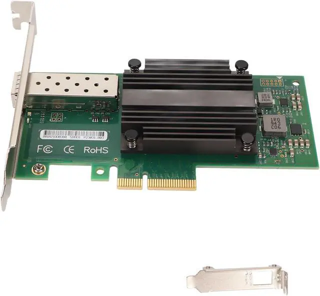 Alt view image 5 of 7 - PCIe X4 Network Card, Stable Performance 10 Gigabit PCI Express Network Adapter Fast Data Transfer Professional for Laptop for Desktop
