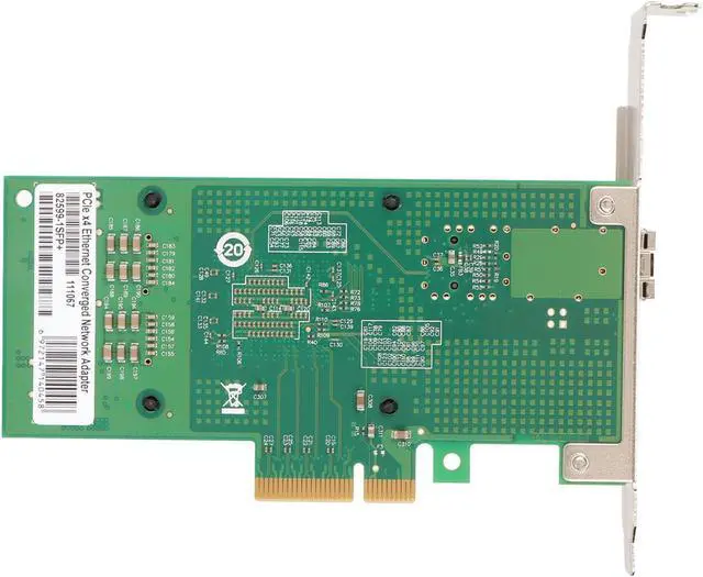 Alt view image 7 of 7 - PCIe X4 Network Card, Stable Performance 10 Gigabit PCI Express Network Adapter Fast Data Transfer Professional for Laptop for Desktop