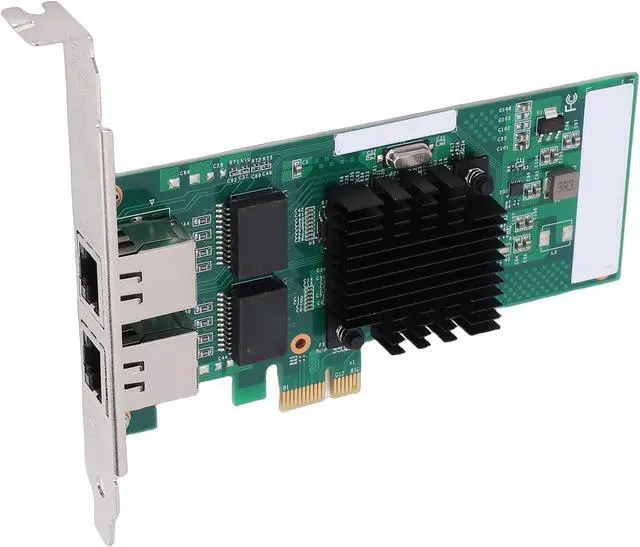 Alt view image 7 of 7 - Bewinner 82571 Dual RJ45 Port PCI Express Gigabit Ethernet Network Card, PCIe X1 Gigabit Network Adapter, Support WindowsVmwareLinux, Low Profile Bracket Included