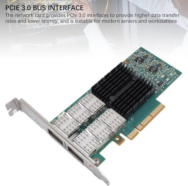 Alt view image 5 of 7 - 40Gb Ethernet PCIe Card High Performance Dual Port Network Adapter for Data Centers Cloud Computing Fiber Optic Connectivity PCI Express 3.0 X8 Interface