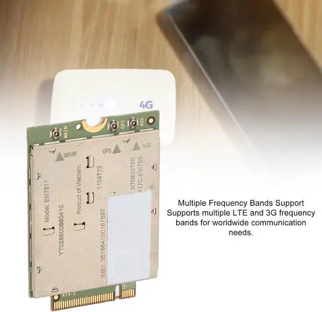 Alt view image 4 of 7 - 4G LTE Module for Laptop M.2 PCIe CAT12 Modem, 600Mbps Download & 150Mbps Upload, USB 3.0 + SIM Slot, Linux-Compatible Wireless Network Adapter