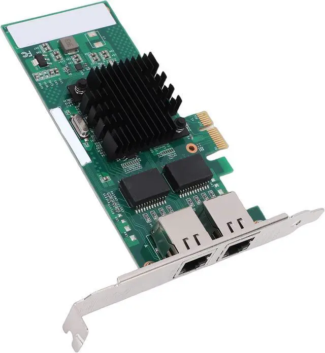 Alt view image 5 of 7 - Gigabit Ethernet Server Adapter, Dual RJ45 Ports 82571 Controller PCI Express Network Card, with Gold Plated Connectors and Low Profile Brackets for Centos RHEL Debian Freebsd
