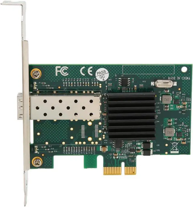 Alt view image 4 of 7 - Server Network Card, 1000Mbps LC Port PCB Metal Connectivity PCIe X1 Single SFP Port Network Card Power Management for for PC