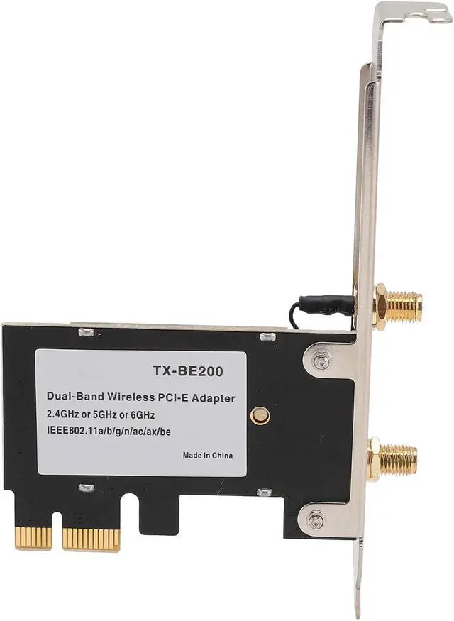 Alt view image 5 of 7 - PCIE Wi Fi Card, BT5.4 2.4G 5G 6G Tri Band Cordless Network Card, Ultra Low Latency, Desktop Cordless Network Adapter for 10 for Linux, for Chrome OS