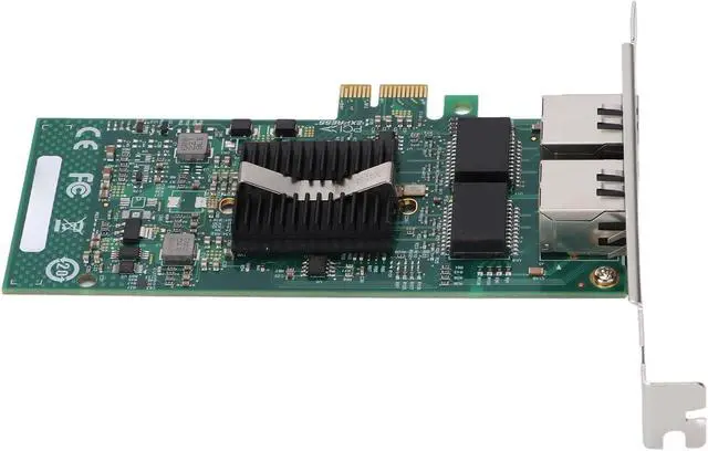 Alt view image 7 of 7 - 1.25G Gigabit Ethernet Converged Network Card, Dual RJ45 Copper Ports Network Adapter with 82576 Chip Support 3/4/5 UTP