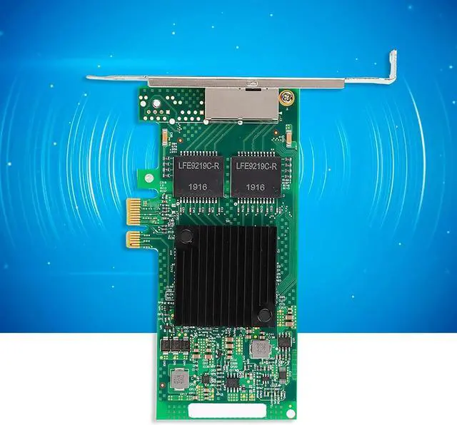 Alt view image 3 of 7 - I350 - T2V2 PCIe x1 Double Port Gigabit Ethernet Network Card, Server NIC with Gold - Plated PCIe Interface, RJ45 Dual Port for Data Center, Server, Internet Cafe