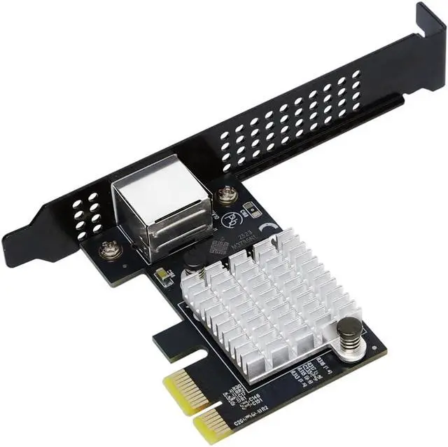 Alt view image 2 of 4 - Single Port 10 Gigabit Ethernet PCI-e x1 Network Card RTL8127 Chipset
