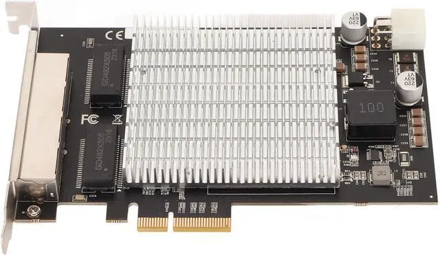 Alt view image 4 of 7 - JTLB PoE Network Card 4 RJ45 Ports PCIe Slot 2.5G 30W Over 328ft Distance Gigabit Ethernet Card for Computer Industry